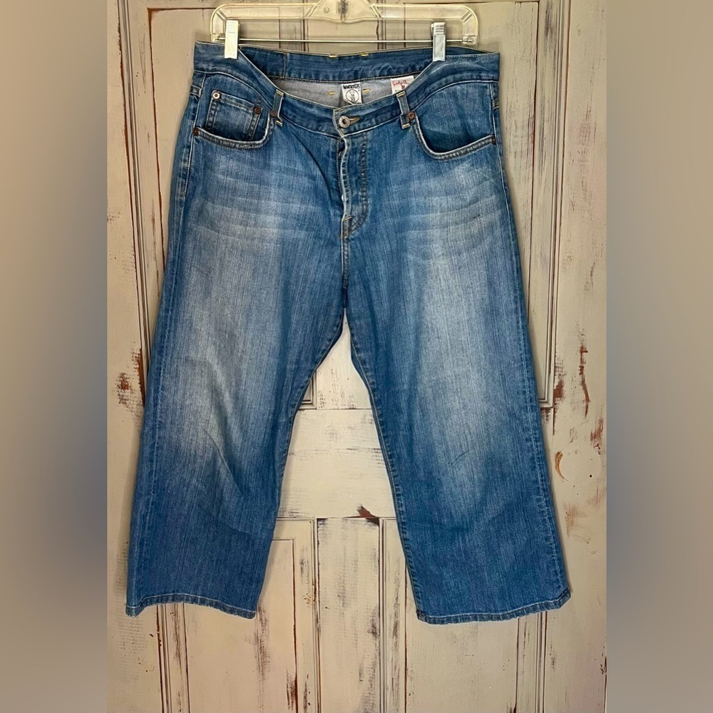 Vintage Lucky Brand Easy Rider 90s y2k cropped jeans 14 32w button fly